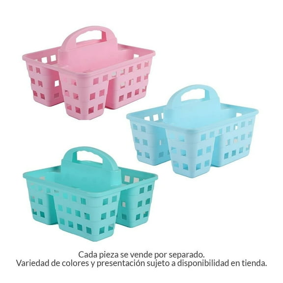Caja Prichos BORIS Plástica Calada con Agarradera Varios Colores 1 Pieza