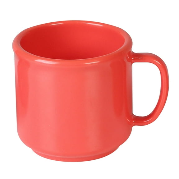 Excellante Color Orange melamine dinnerware collection 10 oz mug, comes in dozen