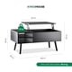 thumbnail image 4 of Mesa de Café Elevable MDF Color Negro con Almacenamiento Interno, Mesa de Centro negro M, 4 of 8