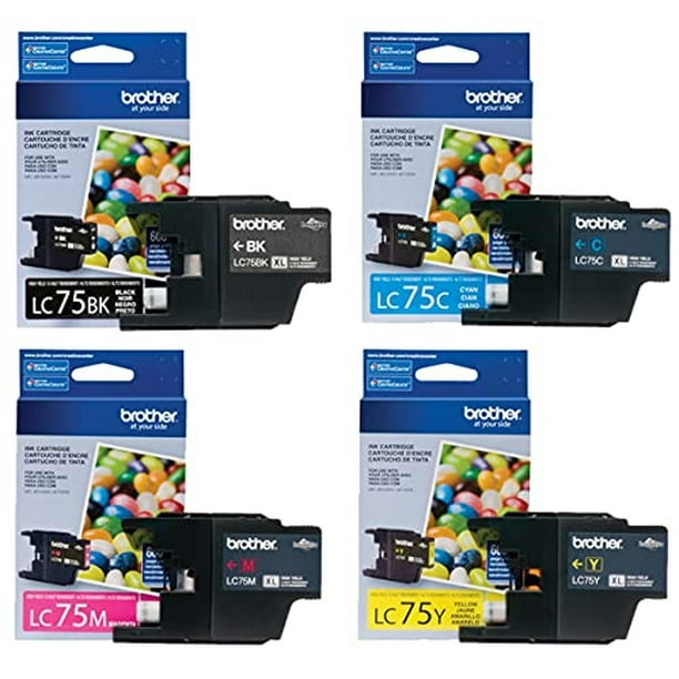 Juego de Cartuchos de Tinta Brother LC75 High Yield para Impresoras MFC