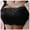 Black, variant on Full Coverage Bra Underwear Bra Adjustment Bra Ladies Transparent and Breathable Short Size Cupless Bra, Style 2627, 38B