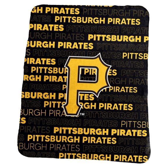 Logo Brands Pittsburgh Pirates 50" x 60" Classic Fleece Throw Blanket