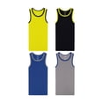 thumbnail image 3 of Buyless Fashion Boys Scoop Neck Tagless Undershirts Soft Cotton Tank Top (4 Pack), 3 of 7