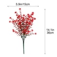 thumbnail image 3 of MMJ Artificial Flower Ornament Silk Plant for Living Room Tabletop Office Decoration 13.8x5.9in, 3 of 6