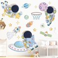 thumbnail image 1 of Gwong Decoración hogareña 2 unids / set Fotomural Individualidad autoadhesiva Dibujos animados nave espacial pegatina de pared para habitación de niños Gwong 21082679, 1 of 6