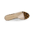 thumbnail image 4 of BLISSFUL STEP Women's Clear Strap Stiletto Heels Sandals Leopard 6, 4 of 7