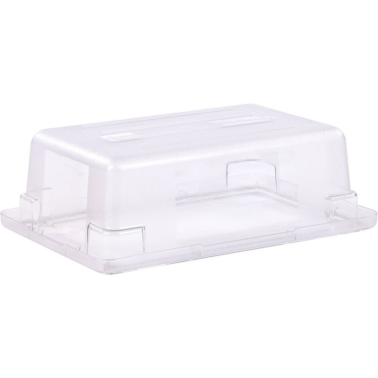 Rubbermaid FG330900CLR 12 x 18 x 6 Clear Plastic Food Box 