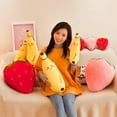 thumbnail image 4 of NETSENG Mignonne Poupée Fraise en Peluche fruit en Peluche Jouet en Peluche Cadeau pour Enfants Bébé,1 Pce,25cm, 4 of 5