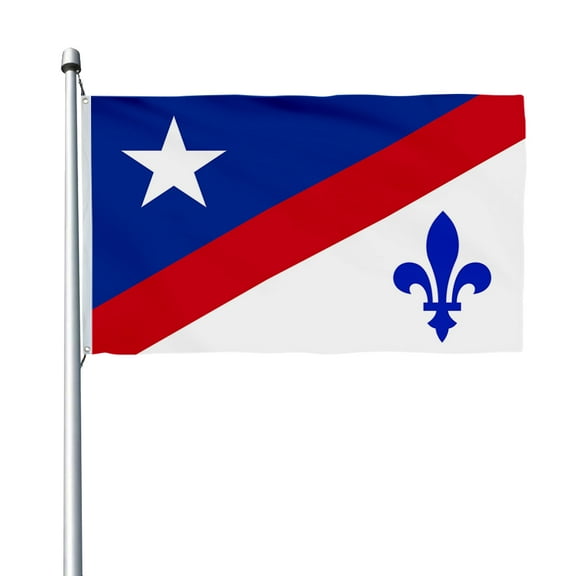 Aihccy Franco-American Flag with Brass Grommets Size - 3x5Ft