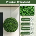 thumbnail image 6 of Gymax 2 PCS Artificial Plant Topiary Ball 19'' Faux Decorative Balls for Indoor Outdoor, 6 of 10