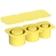 thumbnail image 3 of Bandeja para cubitos hielo con tapa cilindro silicona moldes 30-40 onzas () amarillo, 3 of 4