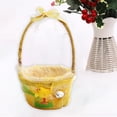 thumbnail image 3 of 2 cestas de Pascua para huevos, bolsa de almacenamiento de dulces para niños y niñas, decoración creativa para fiestas, Pascua Gloria Canasta de Huevos de Pascua, 3 of 8
