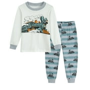 DDSOL Toddler Boys Pajamas Cute Carton Car Children Pjs Cotton Clothes 4T