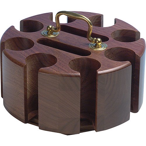 Drueke Walnut Poker Chip Rack, 200 Capacity