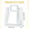 thumbnail image 2 of Paquete de 10 Bolsas de Regalo Transparentes para Boda, Bolsas de Regalo Transparentes con Asa Resistente, Bolsas de Papel de Regalo de PVC para Boda, HolográFicas, 2 of 7