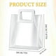 thumbnail image 2 of Paquete de 10 Bolsas de Regalo Transparentes para Boda, Bolsas de Regalo Transparentes con Asa Resistente, Bolsas de Papel de Regalo de PVC para Boda, HolográFicas, 2 of 7