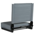 thumbnail image 6 of Emma + Oliver 500 lb. Rated Lightweight Stadium Chair with Handle & Ultra-Padded Seat, Gray, 6 of 10