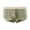 Light Green, variant on Men Boxer Underwear Mid-rise Elastic Waistband Patchwork Color Shorts Briefs U-convex Ribbed Panties Daily Wear