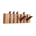 thumbnail image 2 of Perchero de madera para pared con forma de piano, perchero con gancho para colgar en la pared, único, abatible hacia abajo, moderno para entrada de 6 teclas, 2 of 9