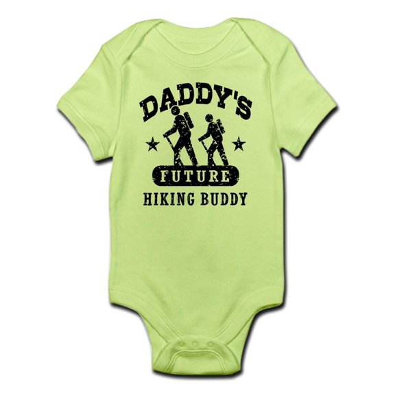 CafePress - Daddy's Future Hiking Buddy Infant Bodysuit - Baby Light Bodysuit