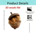 thumbnail image 3 of Forest Animal Acorn Ornaments, 2D Acrylic Pine Cones Animals Figures Hanging Pendants, Cozy Forest Christmas Ornaments, Pinecones Animal Ornament for Christmas Tree Decoration, 3 of 7