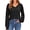 Black, variant on Blouses for Women Dressy Lace Long Sleeve Shirts Fall Casual V Neck Tunic Tops