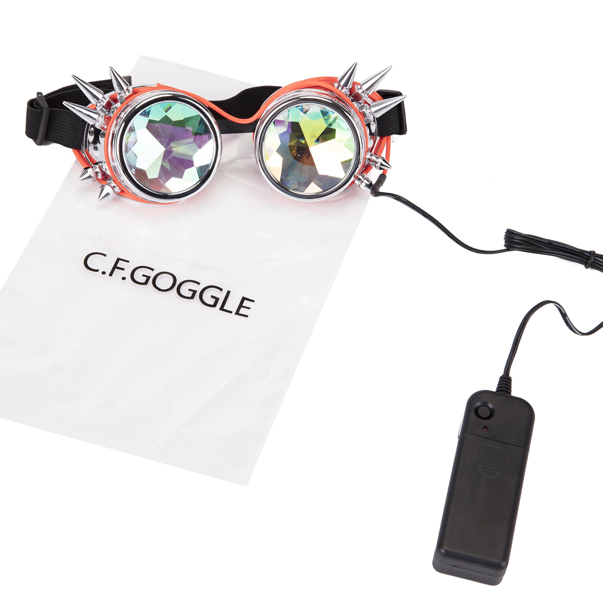 flashing glasses lens