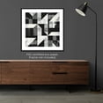 thumbnail image 4 of Moonow7 Nordic Geometric Poster, Black and White Abstract Wall Art Prints for Bedroom, Living Room, Dining Area, Reading Corner, Office, Large Home Decor Pictures, Unframed 28x28” / 70x70 cm, 4 of 13