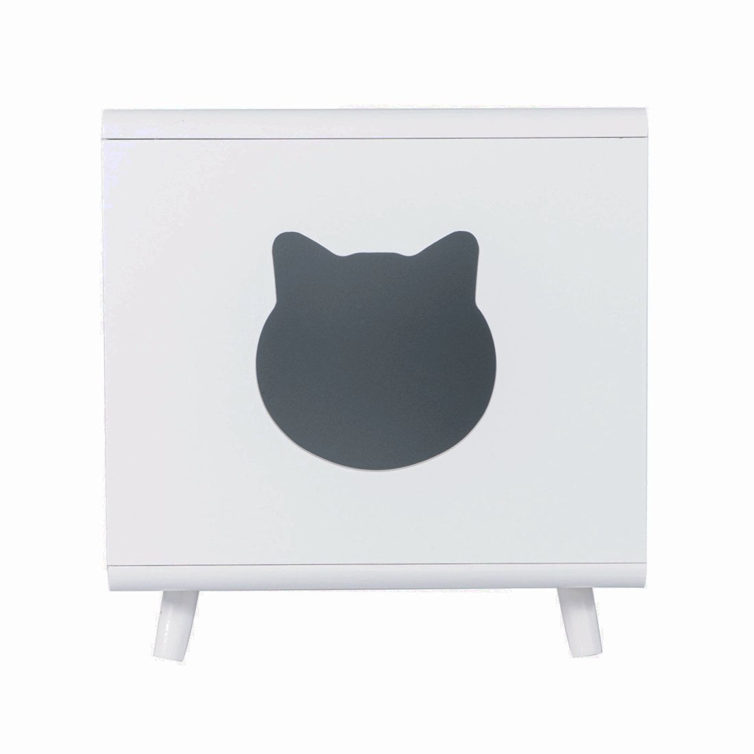 For Washroom Or Pet Bed Home Designer Look Large Wooden Pet House With Table Nightstand Good Life Safe Furniture Style Cat Kitty Litter Box Covered Crate With Storage Litter Box Enclosures