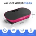 thumbnail image 5 of MERACH Vibration Plate Exercise Machine with LED Touch Screen, 99 Speed Levels, Bluetooth & Resistance Bands, Full Body Workout Platform for Home Fitness Training, 5 of 10