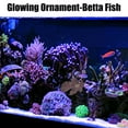 thumbnail image 3 of Unique Bargains Aquarium Artificial Betta Fish Ornament Glowing Simulation Animal Decoration with Suction Cup Brown, 3 of 6