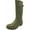 Matte Olive, variant on Norty Women's Hurricane Rain Boots – Waterproof Mid-Calf Length 11 inch Rubber Winter Spring and Garden Boots - runs a 1/2 size large
