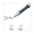 thumbnail image 4 of Gel Pen, Stick, Medium 0.7 Mm, Black Ink, Silver/black Barrel, Dozen | Bundle of 10 Dozen, 4 of 8
