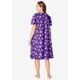 thumbnail image 2 of Dreams & Co. Plus Size Short Floral Print Cotton Gown, 2 of 6