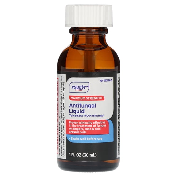 Equate Maximum Strength Antifungal Liquid Tolnaftate 1%, 1 fl oz, Compare to Fungi-Nail® Active Ingredient