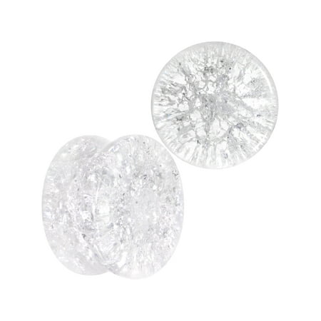 Clear Double Flare Body Candy 5/8