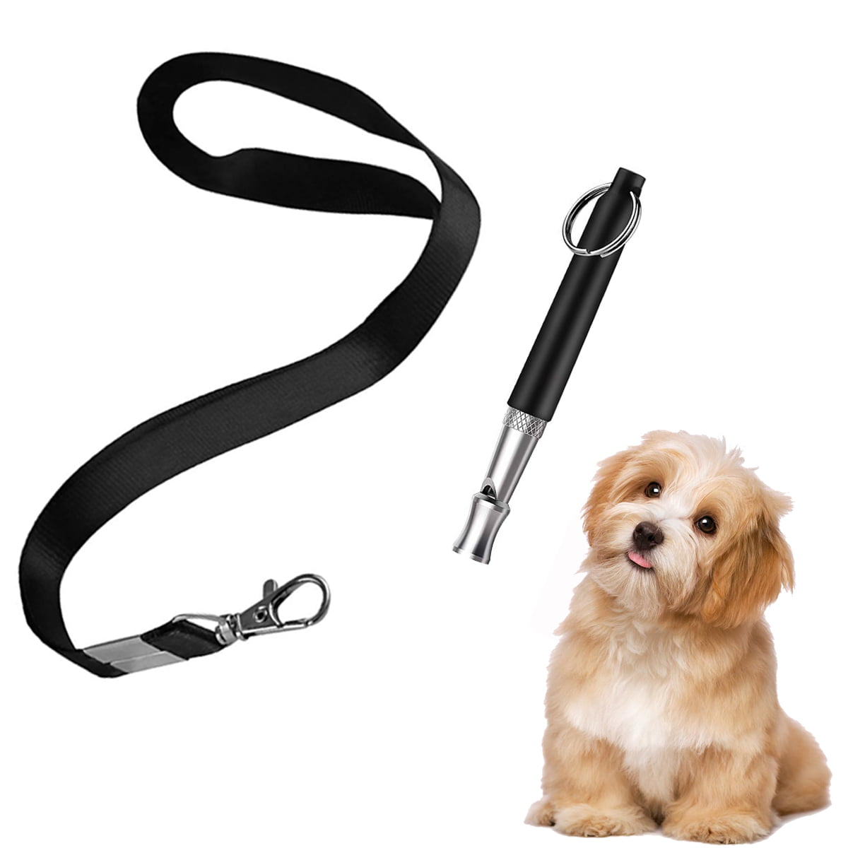 Silent Dog Sonic Whistle Nunafey Metal Pet Training Whistle for Dog Barking Control