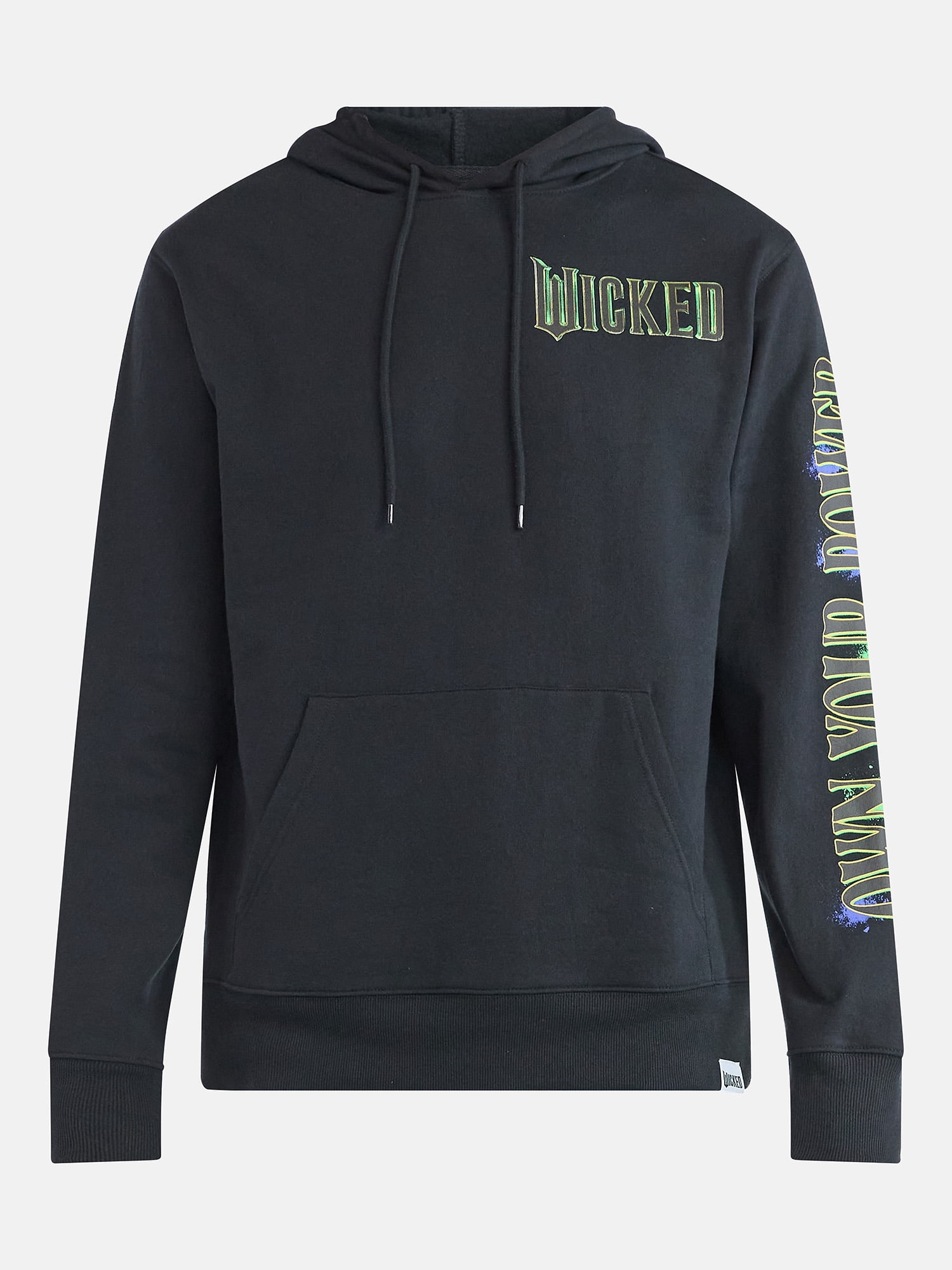 Wicked Men's and Big Men's Front Back Glinda Graphic Hoodie with Long Sleeves, Sizes S-3XL