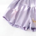 thumbnail image 4 of Zpanxa Girls Summer Shorts Polyester Solid Color Breathable Lightweight Casual Pants 5-6 Years, 4 of 6