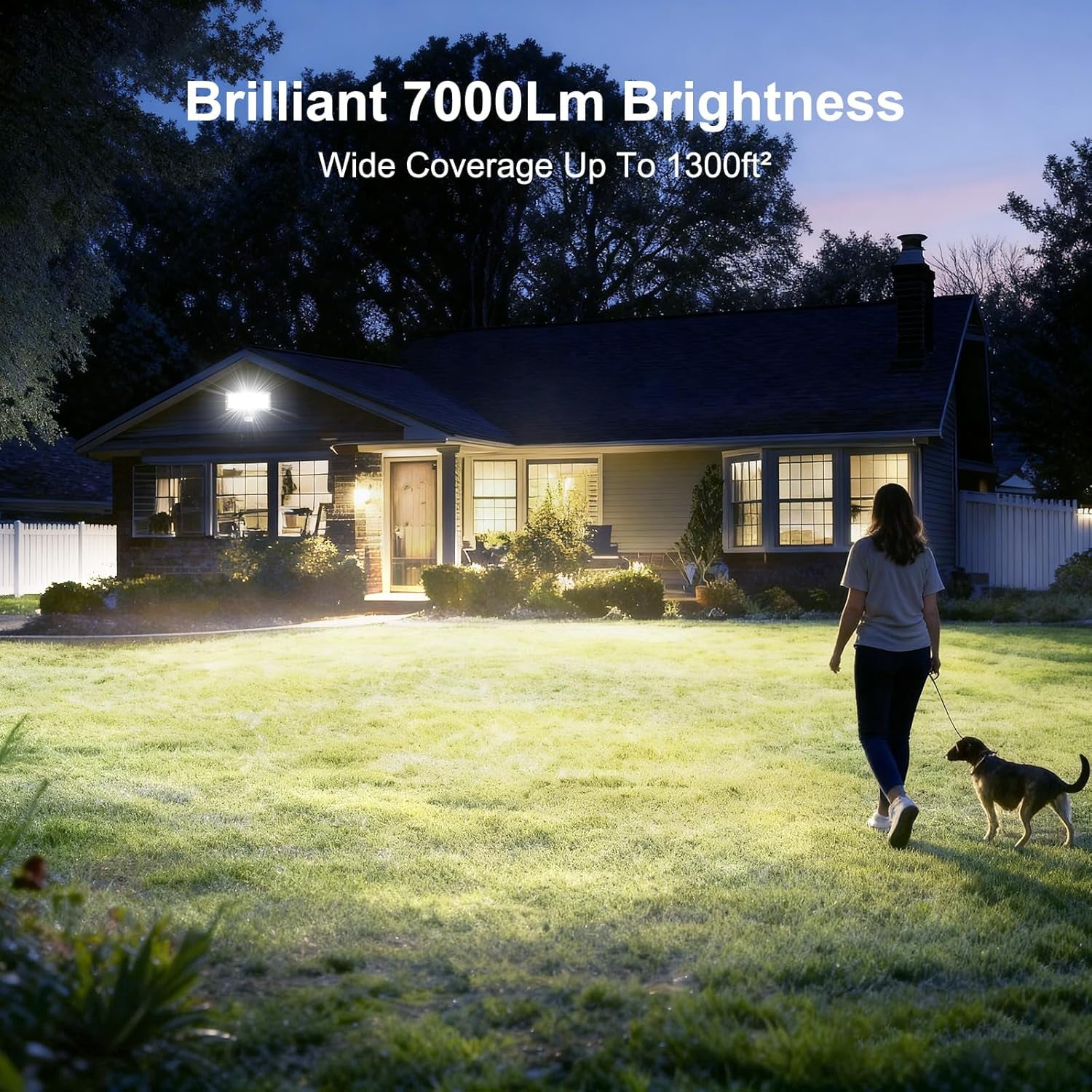 Kekeou 50W Outside Electric Lights, With Motiondetector, Remote , IP67 Hologine Flood Lights For Outside Garden