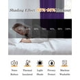 thumbnail image 5 of Purple Grey Blackout Curtains 63 Inches Long for Bedroom, Modern Purple Geometric Thermal Insulated Room Darkening Black Out Window Curtain Panels Grommet Drapes for Living Room, 5 of 8
