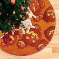 thumbnail image 5 of GZHJMY Halloween Tree Skirt Scary Pumpkins Xmas Tree Skirt Floor Door Round Mat Decorations for Holiday Party Home Christmas Day Ornaments, 35.4", 5 of 6