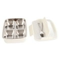 thumbnail image 1 of 4 Compartments Design Lunch Box 304 Stainless Steel Matching Tableware Portable Lunch Containers for School Office Picnic[white], 1 of 9
