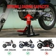 thumbnail image 3 of Accreate Dirt Bike Lift Stand, Hydraulic Motorcycle Lift Stand 440 Lbs Capacity, Adjustable Height Hoist Table, for Dirt Pit Bike Repair, Maintenance, Motorbike Repair Accessories Tools, 3 of 7