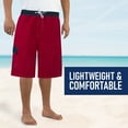 thumbnail image 2 of North 15 Men's Microfiber Swim Trunks with Cargo Pocket-6104-Rd-Nv-Md, 2 of 7