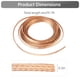 thumbnail image 5 of Cable trenzado de cobre plano de 19,7 pies, alambre trenzado de cobre desnudo de 6 mm/0,2 pulgadas, cable de conexión a tierra flexible, correa de conexión a tierra de blindaje estándar, funda trenzad, 5 of 6