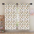 thumbnail image 5 of Blackout Kids Curtains,Cartoon Construction Vehicles Roads White Pattern Childrens Insulated Curtains Set Of 2,Bedroom Essentials,Toddler Room Decor 52"x63", 5 of 5