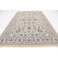 thumbnail image 4 of Unique Loom Botanical Collection Bohemian, Abstract, Traditional, Indoor and Outdoor Area Rug, 7' 0" x 10' 0", Beige/Blue, 4 of 5