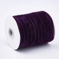 thumbnail image 2 of JUNWELL 1Roll Single Face Velvet Ribbon Bisque 3/8 inch(9.5~10mm) 50yards/roll(45.72m/roll), 2 of 3