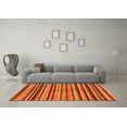 thumbnail image 3 of Ahgly Company Indoor Round Oriental Orange Modern Area Rugs, 7' Round, 3 of 4